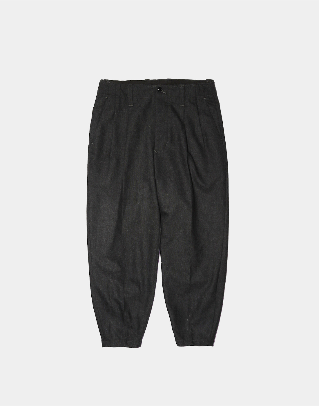 HAVERSACK W/C 2-Tuck Tapered Pants, Charcoal
