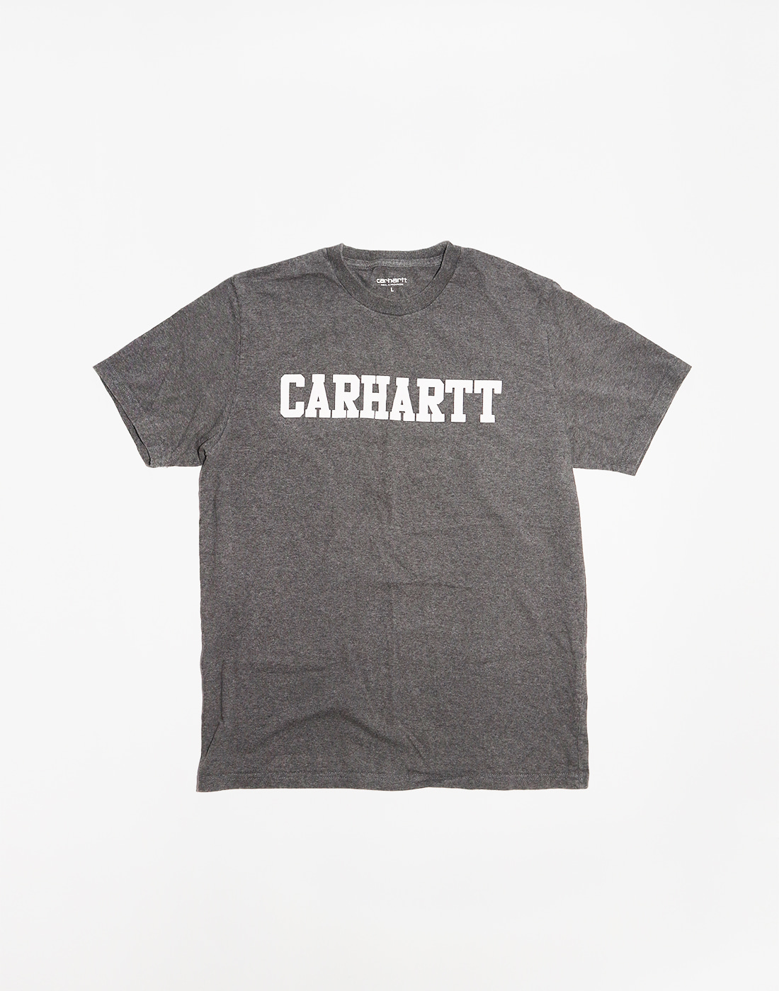 CARHARTT WIP College SS T-Shirts, Charcoal