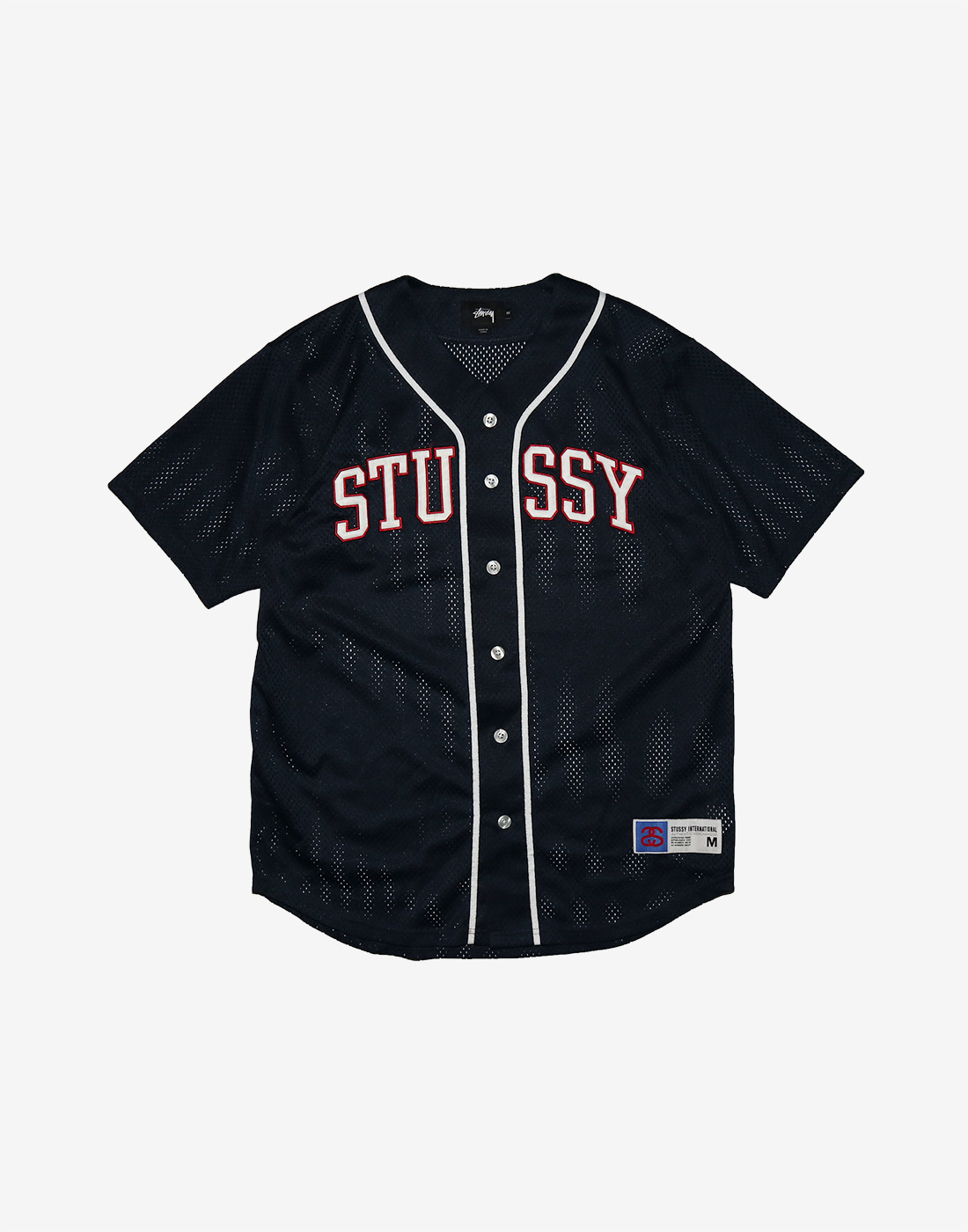 STUSSY Mesh Baseball Jersey, Navy