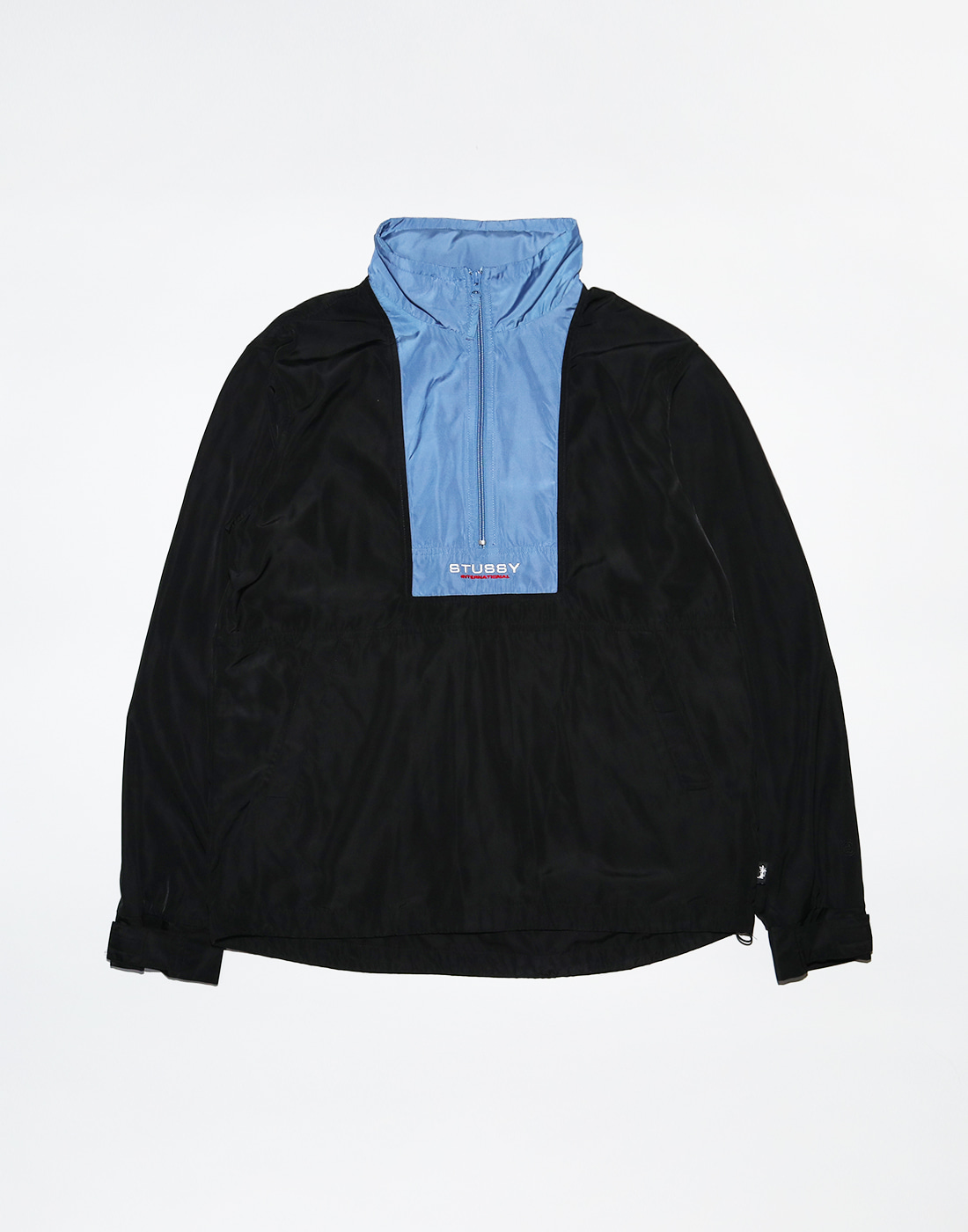 STUSSY Sport Pullover Anorak Jacket, Black